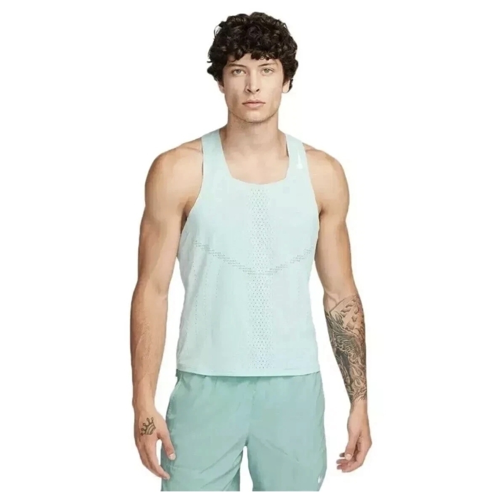 Nike Dri-FIT ADV AeroSwift Race Running Singlet Blue DM4624-346 Size XL